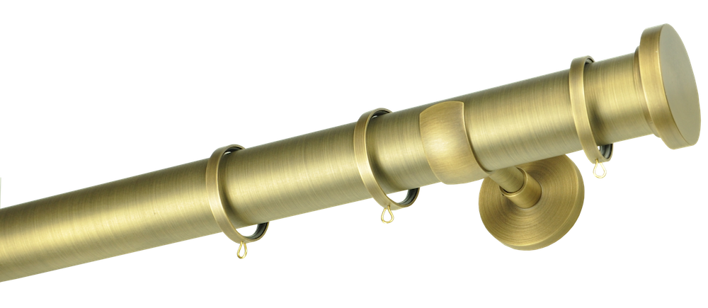 50mm Antique Brass metal pole