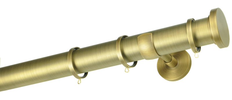 50mm Antique Brass metal pole