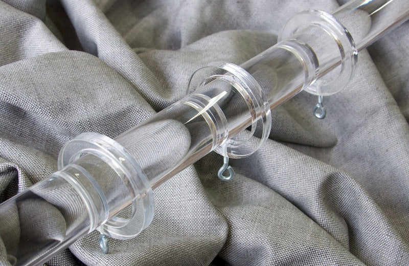40mm Diameter Perspex Pole with rings