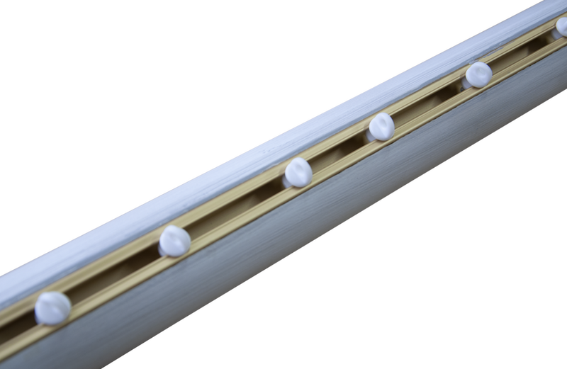 60mm Diameter Pole with inserted track, corded.
